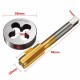 1/2-28 Titanium Coated Right Hand Thread Tap and Round Thread Die