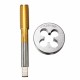 1/2-28 Titanium Coated Right Hand Thread Tap and Round Thread Die