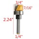 1/4 Inch Shank Hinge Mortise Template Router Bit Woodworking Milling Cutter