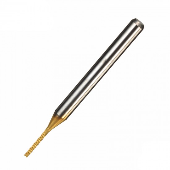 Drillpro DB-P4 10pcs 1.0mm Carbide PCB Bits 1/8 Inch Shank Titanium Coated End Mill Engraving Bits Drillpro DB-P4 10pcs 1.0mm Carbide PCB Bits 1/8 Inch Shank Titanium Coated End Mill Engraving Bits