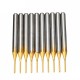 Drillpro DB-P4 10pcs 1.0mm Carbide PCB Bits 1/8 Inch Shank Titanium Coated End Mill Engraving Bits Drillpro DB-P4 10pcs 1.0mm Carbide PCB Bits 1/8 Inch Shank Titanium Coated End Mill Engraving Bits