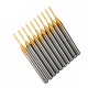 Drillpro DB-P4 10pcs 1.0mm Carbide PCB Bits 1/8 Inch Shank Titanium Coated End Mill Engraving Bits Drillpro DB-P4 10pcs 1.0mm Carbide PCB Bits 1/8 Inch Shank Titanium Coated End Mill Engraving Bits