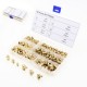 100pcs Hydraulic Brass Zerk Grease Nipple Fitting Assortment M6/M8/M10 Machinery Parts