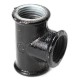 1/2 Inch 20mm Black Iron Pipe Threaded Tee Fitting Street Home Plumbing Connector