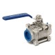 1/2 Inch Threaded 3 Piece Stainless Steel Ball Valve NPT Full port 1000WOG