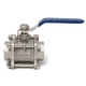 1/2 Inch Threaded 3 Piece Stainless Steel Ball Valve NPT Full port 1000WOG