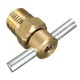 1/4 Inch NPT Brass Drain Valve for Air Compressor Tank Replacement Part