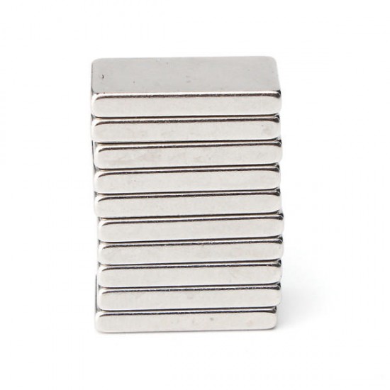 10pcs 20mmx10mmx3mm N50 Rectangular Magnet Blocks