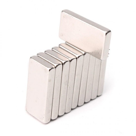 10pcs 20mmx10mmx3mm N50 Rectangular Magnet Blocks