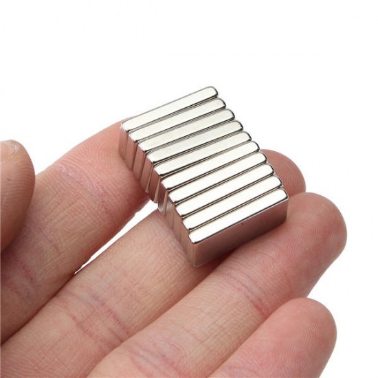 10pcs 20mmx10mmx3mm N50 Rectangular Magnet Blocks