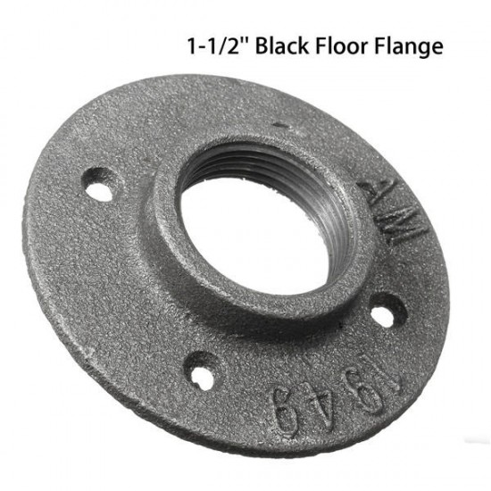 1-1/2 Inch Malleable Iron Floor Flange Steel Iron Pipe Fitting Wall Mount