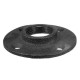 1 Inch Black Malleable Threaded Iron Floor Flange Steel Iron Pipe Fitting Wall Mount