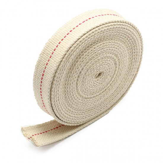 1 Inch Flat 15 Foot Cotton Wick For Oil Lamps and Lanterns 4.5M Length