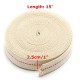 1 Inch Flat 15 Foot Cotton Wick For Oil Lamps and Lanterns 4.5M Length