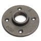1 Inch Reinforced Black Flange Iron Pipe Floor Fitting Plumbing Threaded Flange 1 Inch Reinforced Black Flange Iron Pipe Floor Fitting Plumbing Threaded Flange