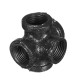 1/2 Inch 5 Way Decorative Industrial Pipes Fittings Wall Rack Furniture Bookshevles
