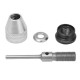 0-4mm Keyless Drill Chuck Adapter 2.3mm Shank for Dremel Electric Grinder