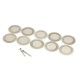 10 pcs 50mm Diamond Electroplated Rotary Cutting Wheel Blade