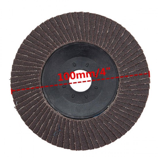 100mm Grinding Wheel Angle Grinder Flap Sanding Disc 120/240/320 Grit Abrasive Wheels