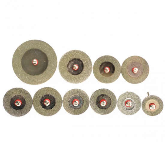 10pcs Diamond Cutting Disc Set Mini Drills Cut Off Wheel Saw Blade For Rotary Tool