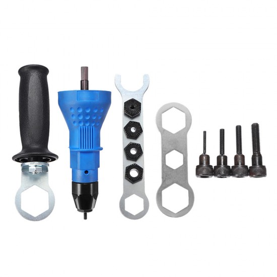 Electric Rivet Nut Gun Attachment Cordless Drill Adapter Insert Riveter Riveting Tool Electric Rivet Nut Gun Attachment Cordless Drill Adapter Insert Riveter Riveting Tool