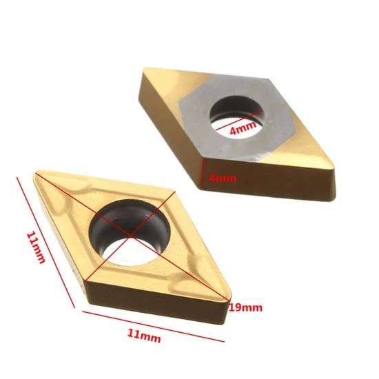 10Pcs DCMT11T308 DCMT32.51 Carbide Inserts For CNC Milling Cutter