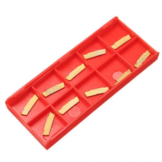 10Pcs MGMN150-G CNC Blade Carbide Inserts For MGEHR/MGIVR Lathe Grooving Tool