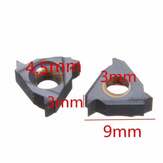 10pcs 11ER A60 Carbide Inserts External Thread Turning Tool Holder Inserts External CNC Blade