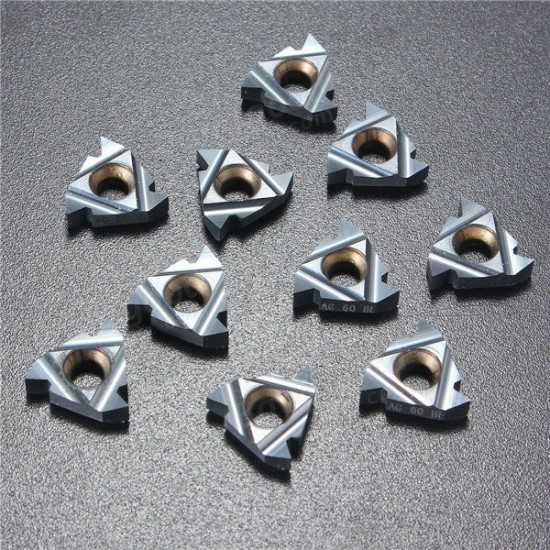 10pcs 16IR AG60 Carbide Threading Inserts Internal Turning Tool Holder Inserts