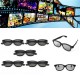 5 Pcs Passive Polarized 3D Glasses For Panasonic LG Sony Samsung 3D TVs Monitor 3D Film Movie