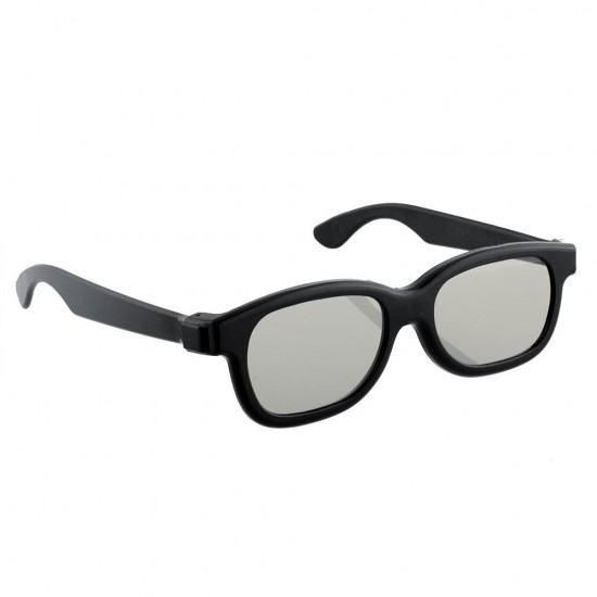 5pcs Black Round Polarized 3D Glasses for DVD LCD Video Game Theatre TV Theatre Movie