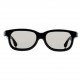 Black Round Polarized 3D Glasses for DVD LCD Video Game Theatre TV Theatre Movie