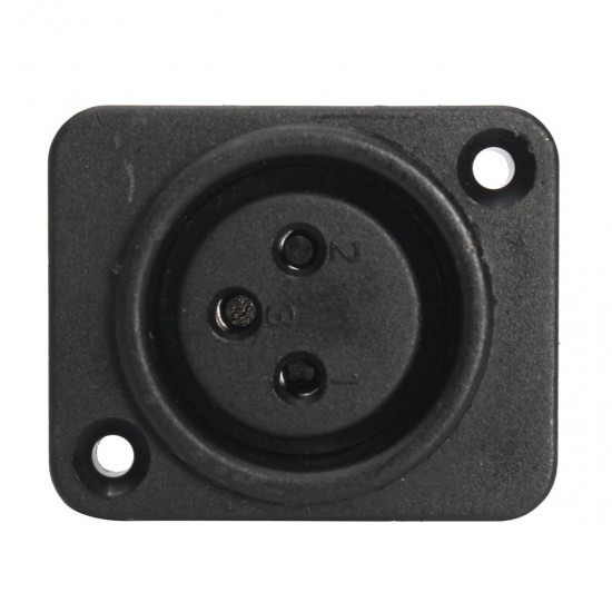 10pcs Black XLR 3pin Female Jack Panel Mount Chassis PCB Socket Connector 10pcs Black XLR 3pin Female Jack Panel Mount Chassis PCB Socket Connector