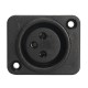 10pcs Black XLR 3pin Female Jack Panel Mount Chassis PCB Socket Connector 10pcs Black XLR 3pin Female Jack Panel Mount Chassis PCB Socket Connector