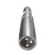 6.35mm 3 Core Pins Female To XLR Male Microphone Metal Adapter Connector Socket Plug