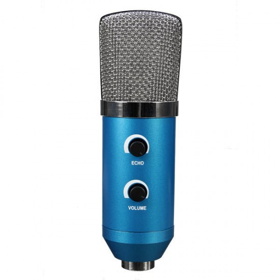 Audio USB Condenser Sound Studio Recording Vocal Microphone With Stand Mount