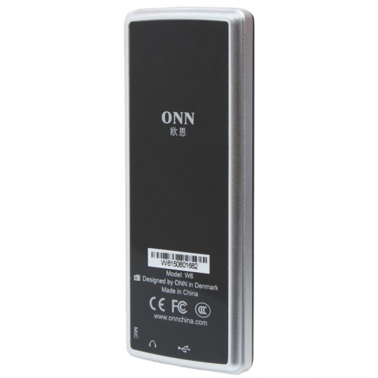 ONN W6 8GB 1.8 Inch Screen bluetooth MP3 Music Player Lossless Voice Recorder