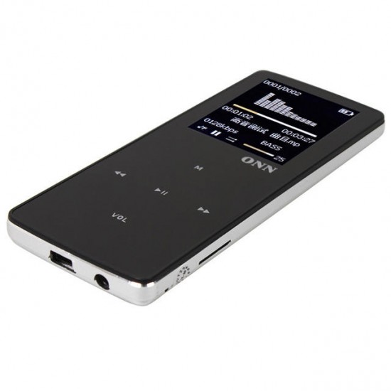 ONN W6 8GB 1.8 Inch Screen bluetooth MP3 Music Player Lossless Voice Recorder