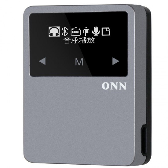 ONN X1 bluetooth Sport Metal OLED Touch Screen 8GB FM Pedometer APE Flac Lossless MP3 Music Player with Back Clip