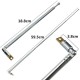 Full-channel AM FM Radio Telescopic Antenna Replacement 63cm Length 4 Sections Full-channel AM FM Radio Telescopic Antenna Replacement 63cm Length 4 Sections
