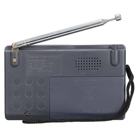 INDIN BC-R119 AM/FM Portable Pocket Radio Receiver Telescopic Antenna World Receiver 3.5mm