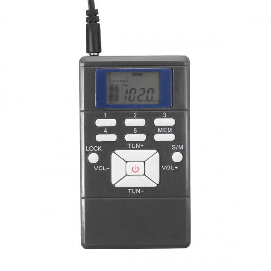 Mini Frequency Modulation Radio Digital Signal Processing Portable Receiver
