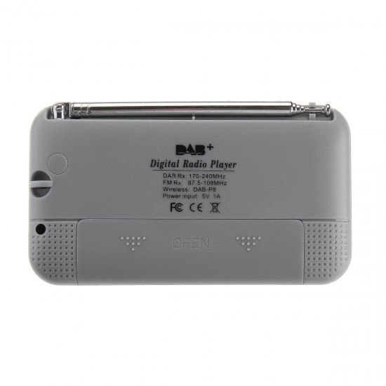 Portable DAB Plus DAB FM Digital Radio Receiver Music Speaker MP3 Player Support USB AUX TF Card