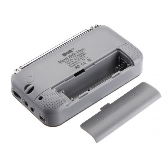 Portable DAB Plus DAB FM Digital Radio Receiver Music Speaker MP3 Player Support USB AUX TF Card