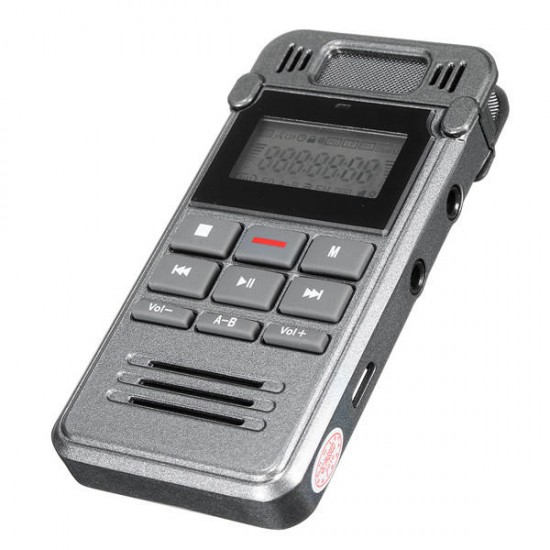 560 hrs Record Time LCD Digital Voice Rechargeable Audio Smart Recorder Dictaphone With MP3 Player