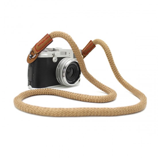 100cm Black Cofffee Camera Neck Strap Rope for DSLR Camera