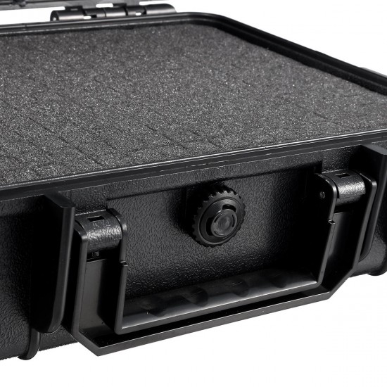 275x210x90mm Waterproof Hard Carry Camera Lens Photography Tool Case Bag Storage Box with Sponge