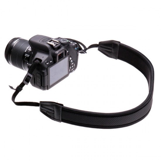 Adjusted Neoprene Strap Belt Black For Canon Nikon Sony Pentax DSLR Camera