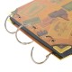 10 Inch DIY Photo Album Cowhide Paper Handmade Travel Theme Photo Album