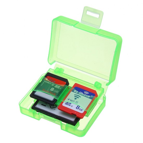 5pcs Green Backpacker GK-1CF4SD Portable Memory Card Receiving Box Mobile TF Card Camera CF/SD Storage Card Box 5pcs Green Backpacker GK-1CF4SD Portable Memory Card Receiving Box Mobile TF Card Camera CF/SD Storage Card Box